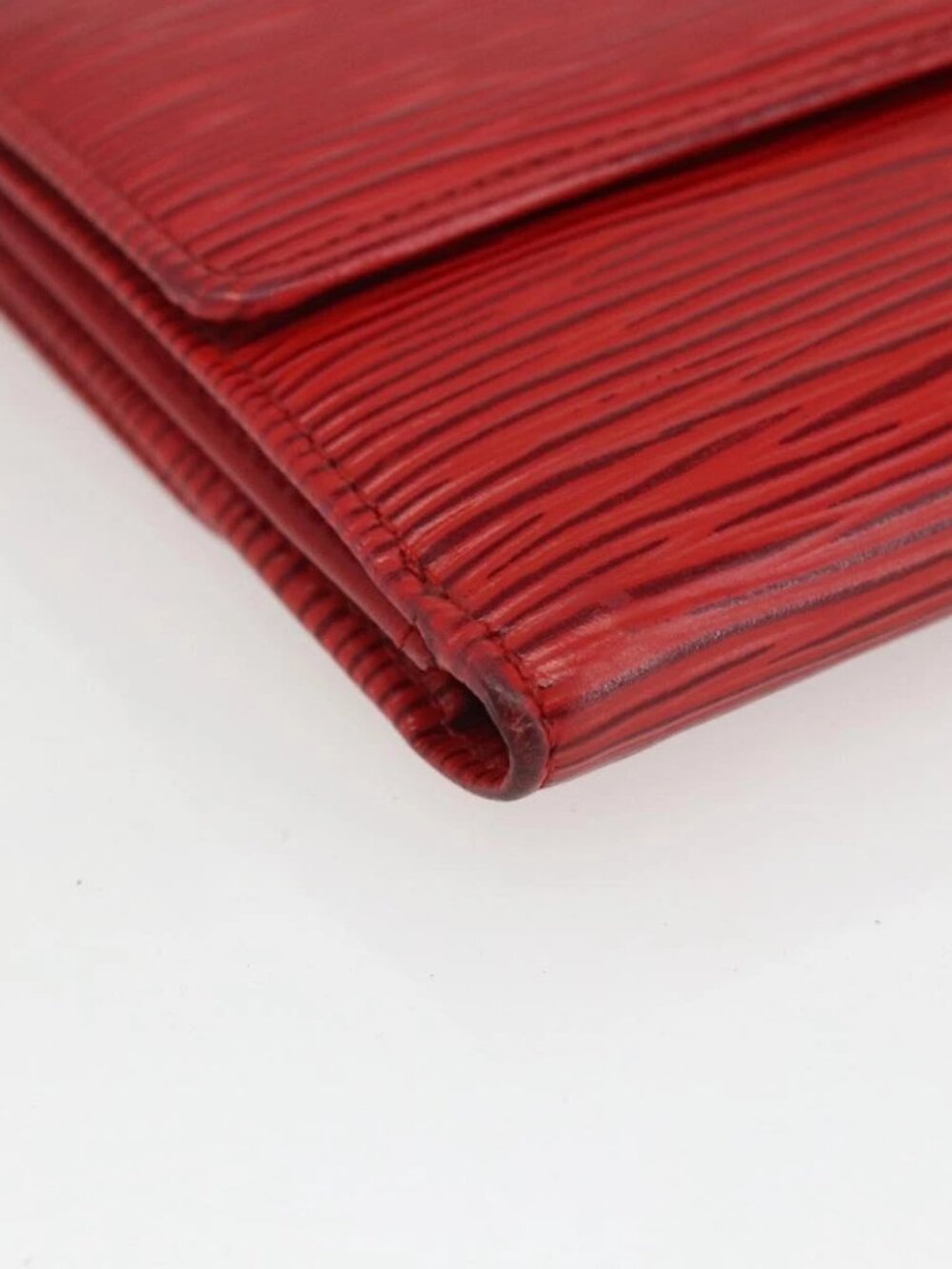 LOUIS VUITTON Porte Monnaie Billets Cartes Credit Wallet Red - Picture 5 of 15